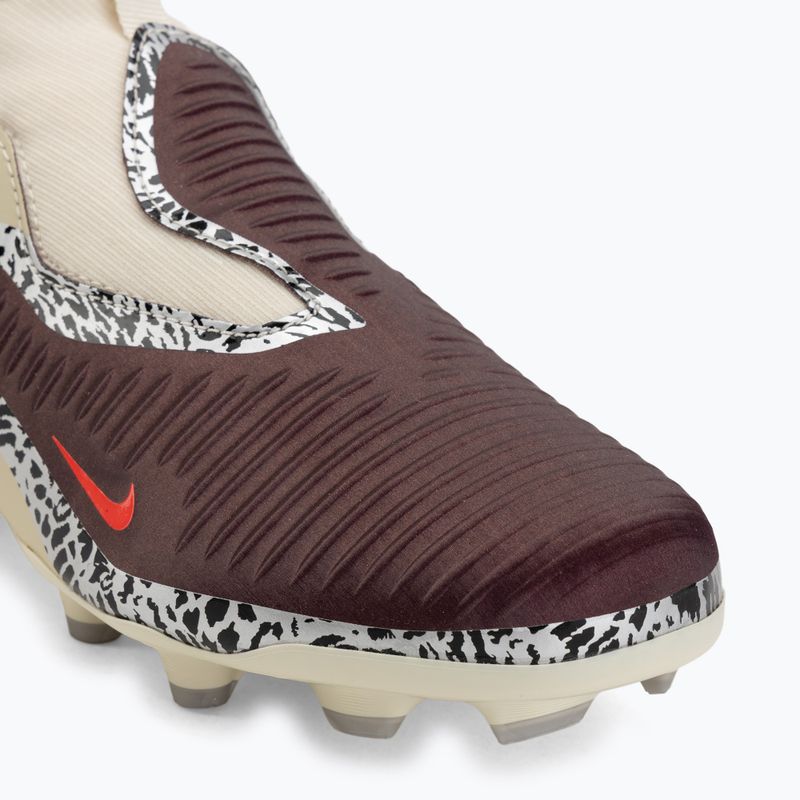 Children's football boots Nike United Jr. Phantom 6 High Academy MG burgundy crush/fossil/university red 7