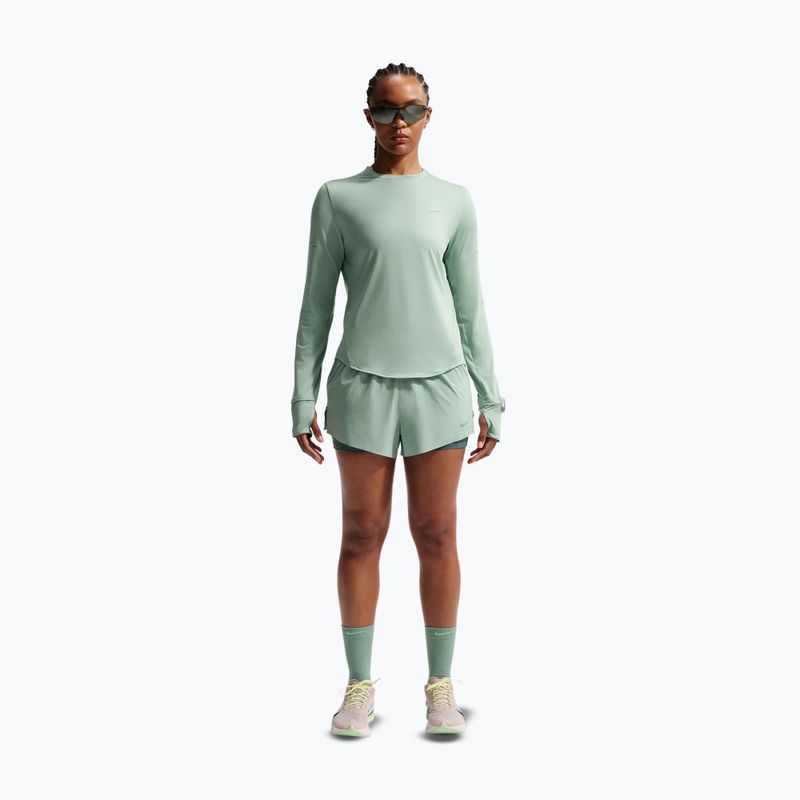 Women's running shorts Nike Swift Mid-Rise 2in1 steam/mineral slate 2