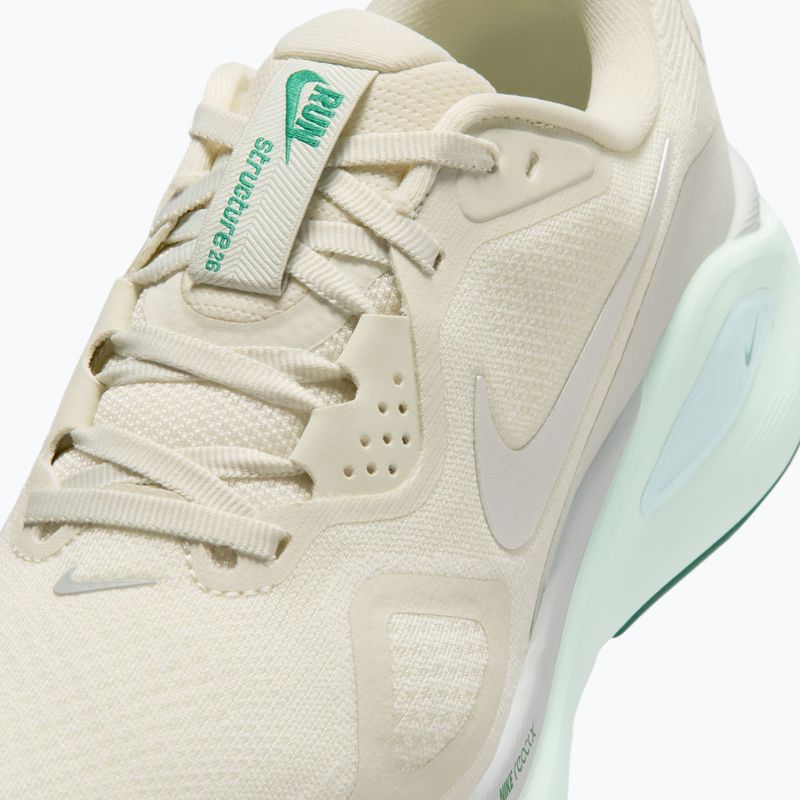 Women's running shoes Nike Structure 26 sea glass/light silver/metallic silver 3