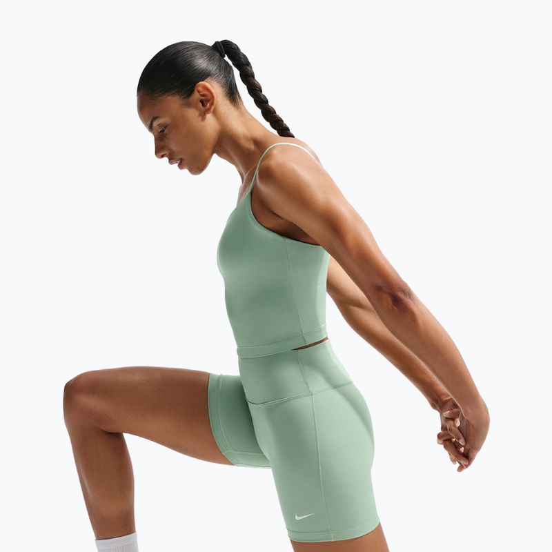 Women's shorts Nike One High-Waisted Biker 5" steam/white 4