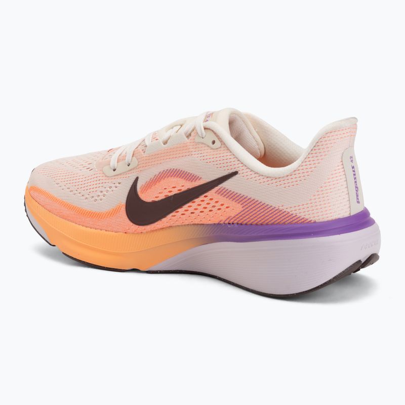 Women's running shoes Nike Pegasus 42 chalk/orange pulse/bright violet/tattoo 3
