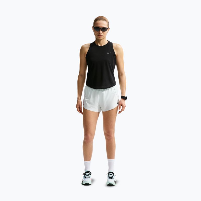 Women's running T-shirt Nike Swift Breathe Dri-Fit black/black/white 2