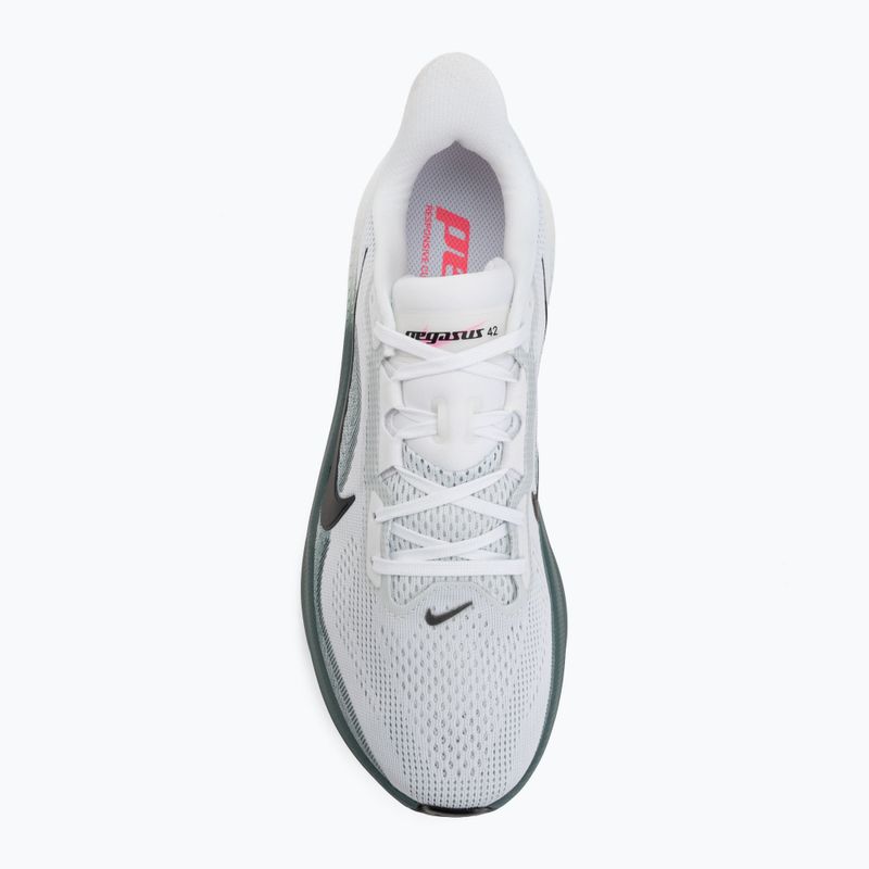 Men's running shoes Nike Pegasus 42 white/mineral slate/hyper pink/black 5