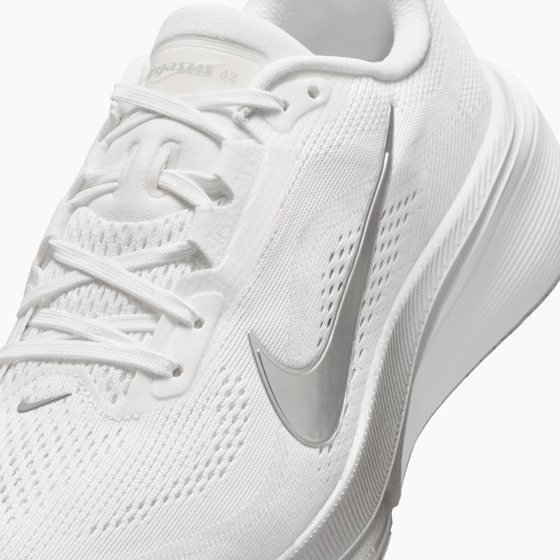 Women's running shoes Nike Pegasus 42 white/wolf grey/metallic silver 3