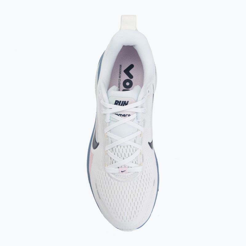 Women's running shoes Nike Vomero 18 white/work blue/midnight navy 5