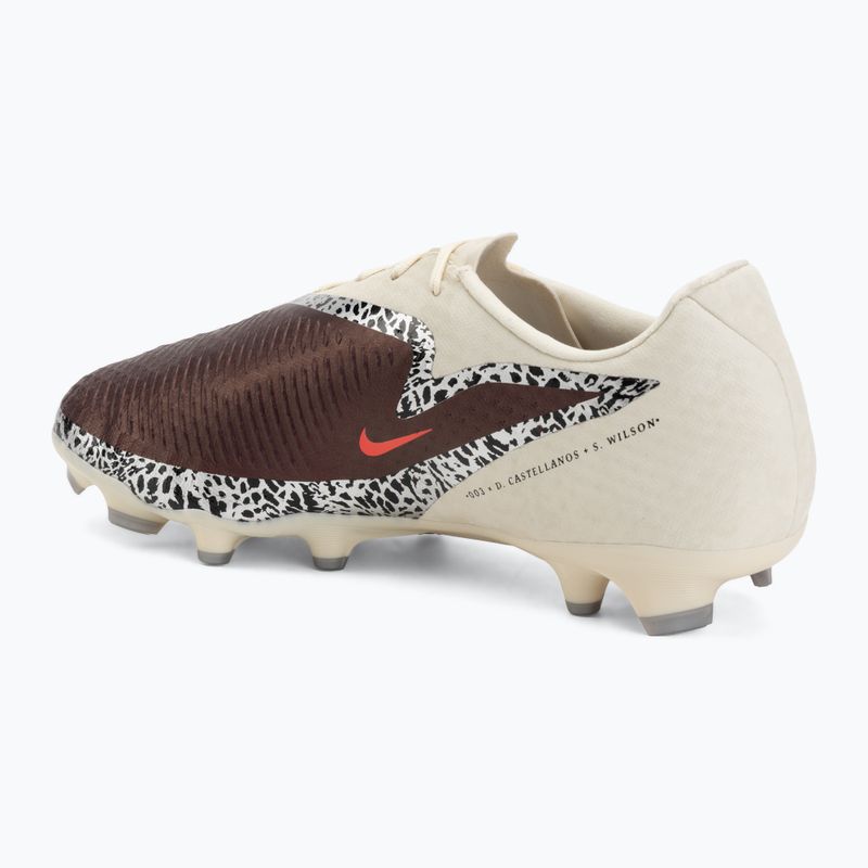 Men's football boots Nike United Phantom 6 Low Academy MG burgundy crush/fossil/university red 3