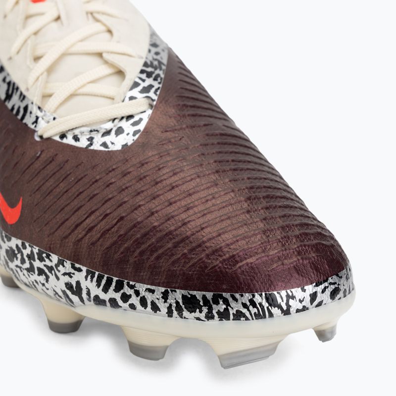 Men's football boots Nike United Phantom 6 Low Academy MG burgundy crush/fossil/university red 7