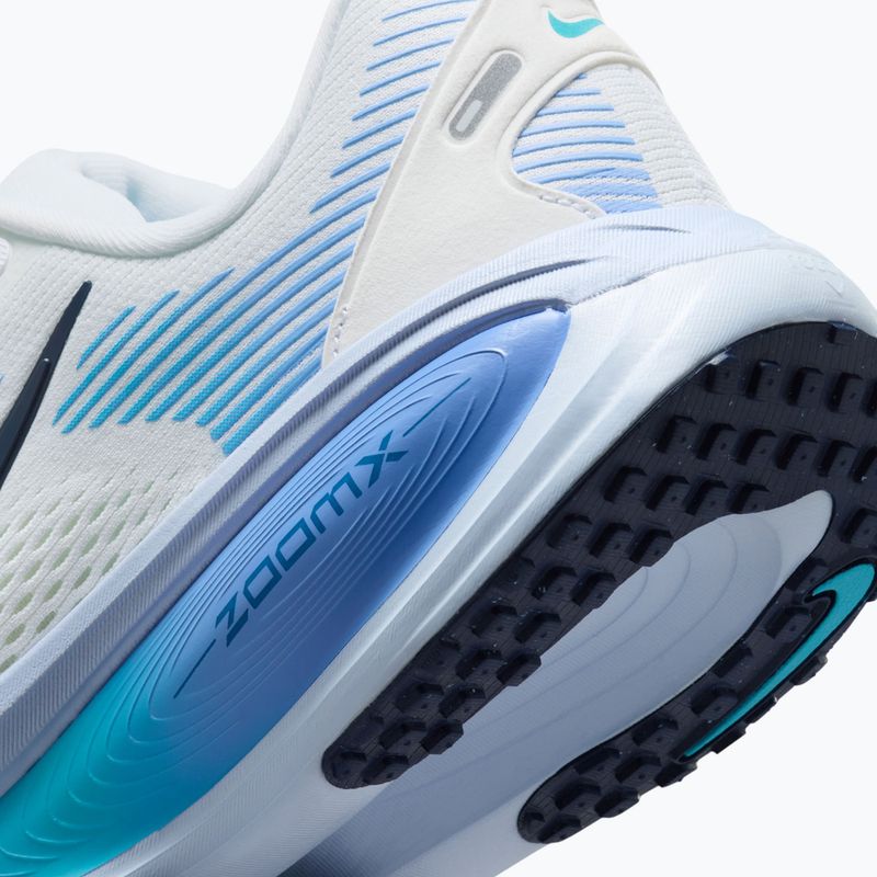 Women's running shoes Nike Vomero 18 white/blue fury/midnight navy 5