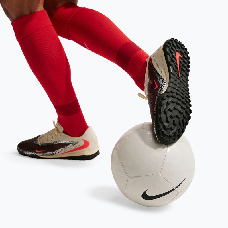 Men's football boots Nike United Phantom 6 Low Academy TF burgundy crush/fossil/university red 4