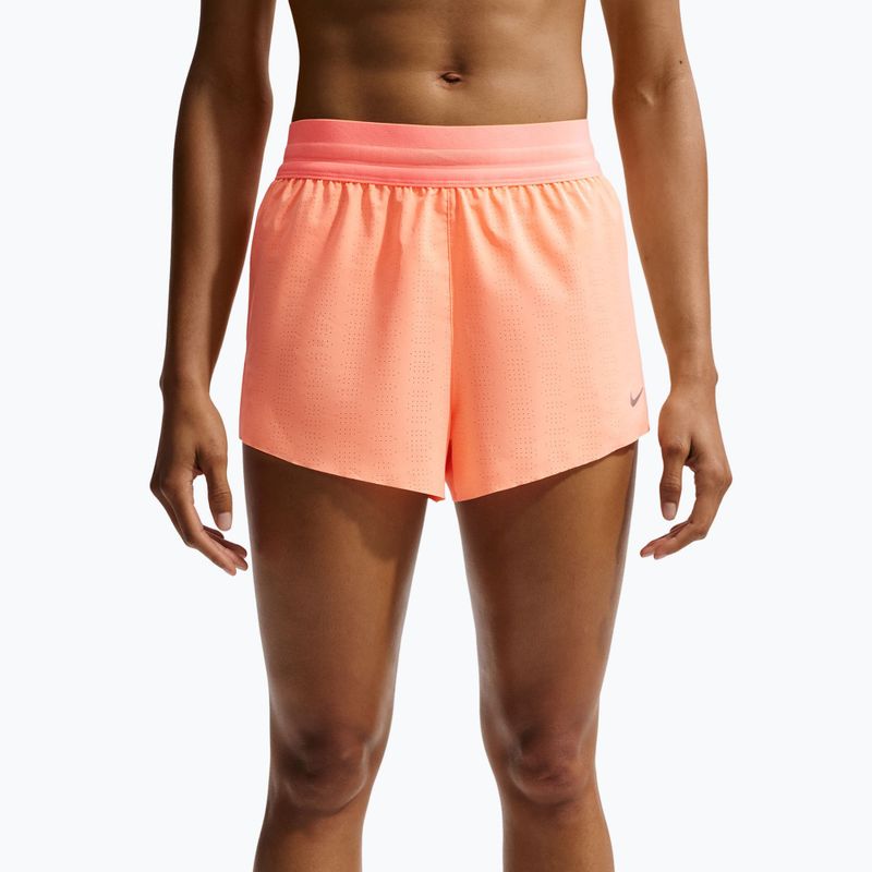 Men's running shorts Nike Swift Breathe Dri-Fit Mid-Rise 2.5" orange pulse/photon dust