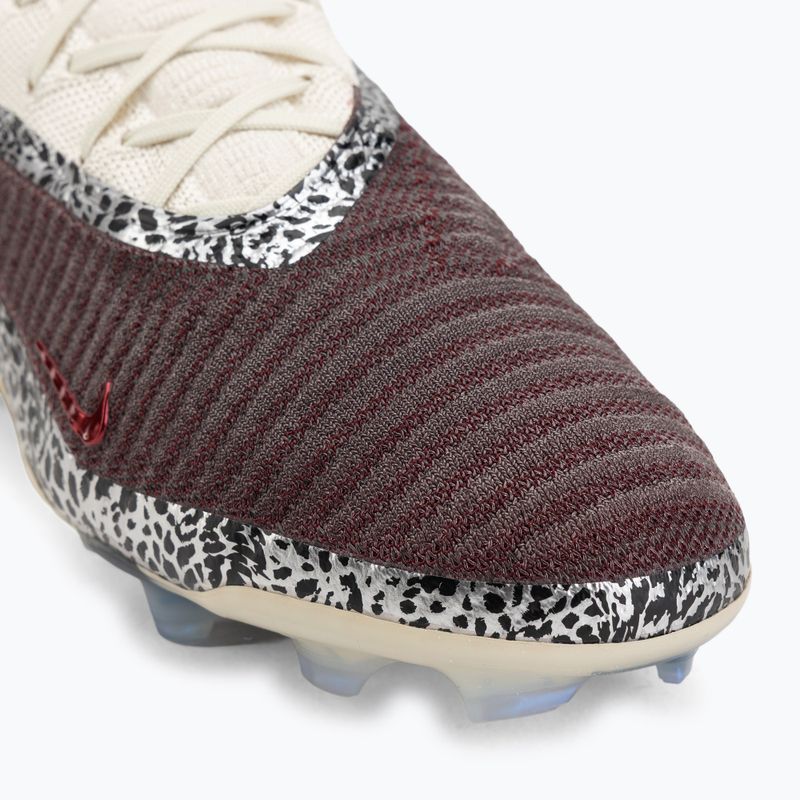Men's football boots Nike United Phantom 6 Low Elite FG burgundy crush/fossil/university red 7