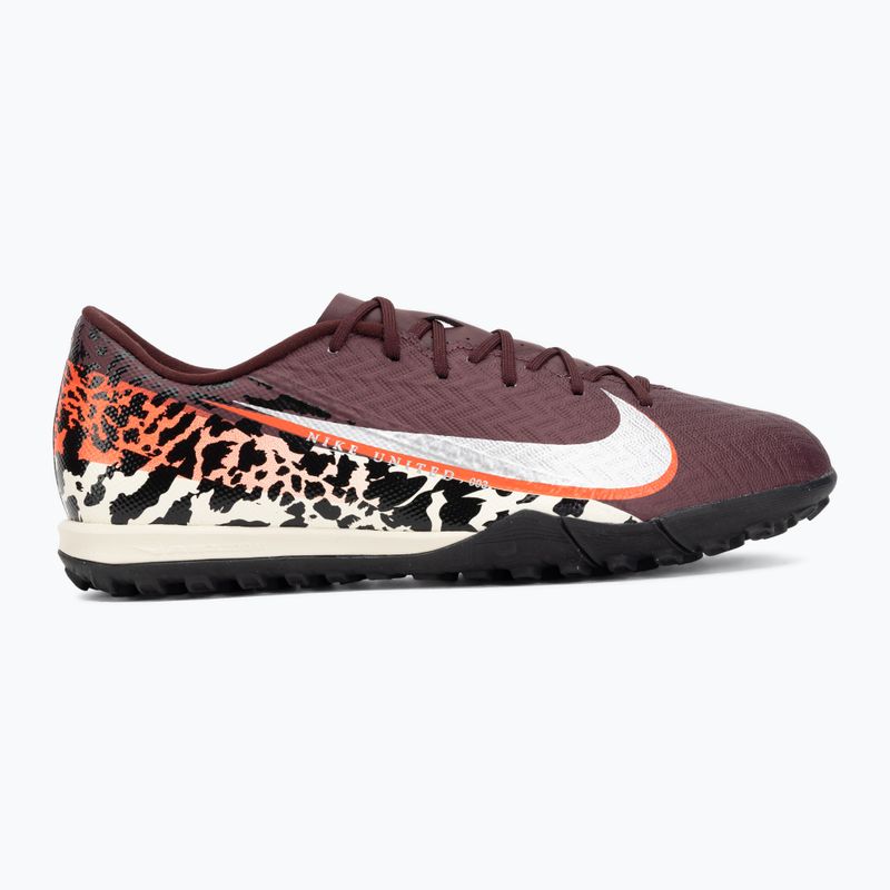 Men's football boots Nike United Mercurial Vapor 16 Academy TF burgundy crush/metallic silver 2
