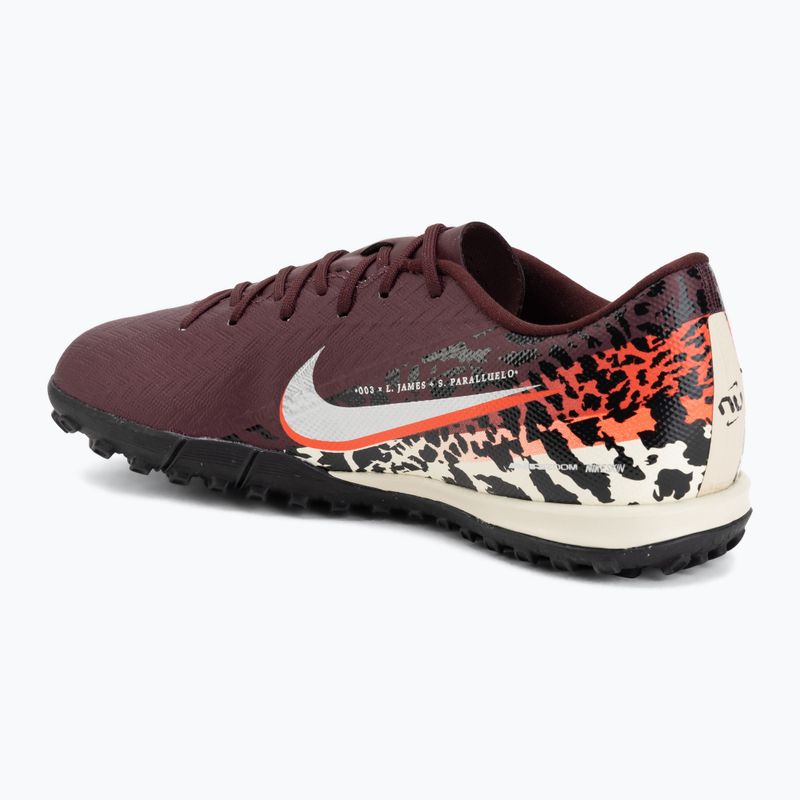 Men's football boots Nike United Mercurial Vapor 16 Academy TF burgundy crush/metallic silver 3
