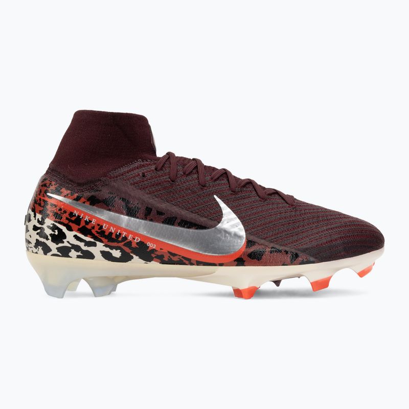 Men's football boots Nike United Superfly 10 Elite burgundy crush/university red/fossil/metal silver 2
