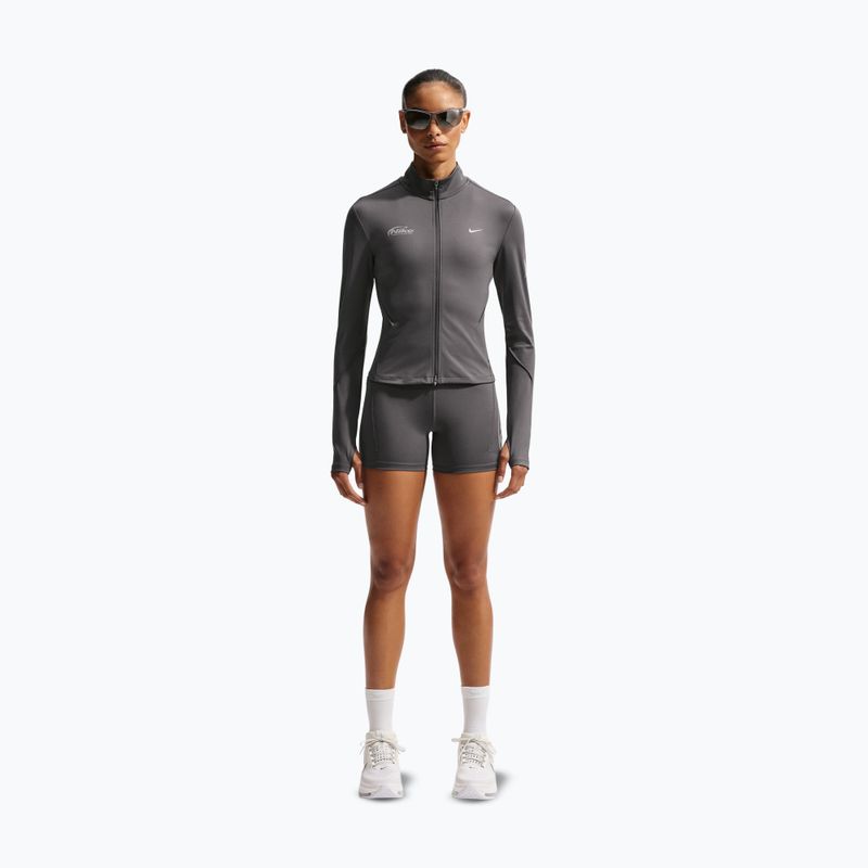 Women's leggings Nike Swift High Waisted 4" medium ash 2