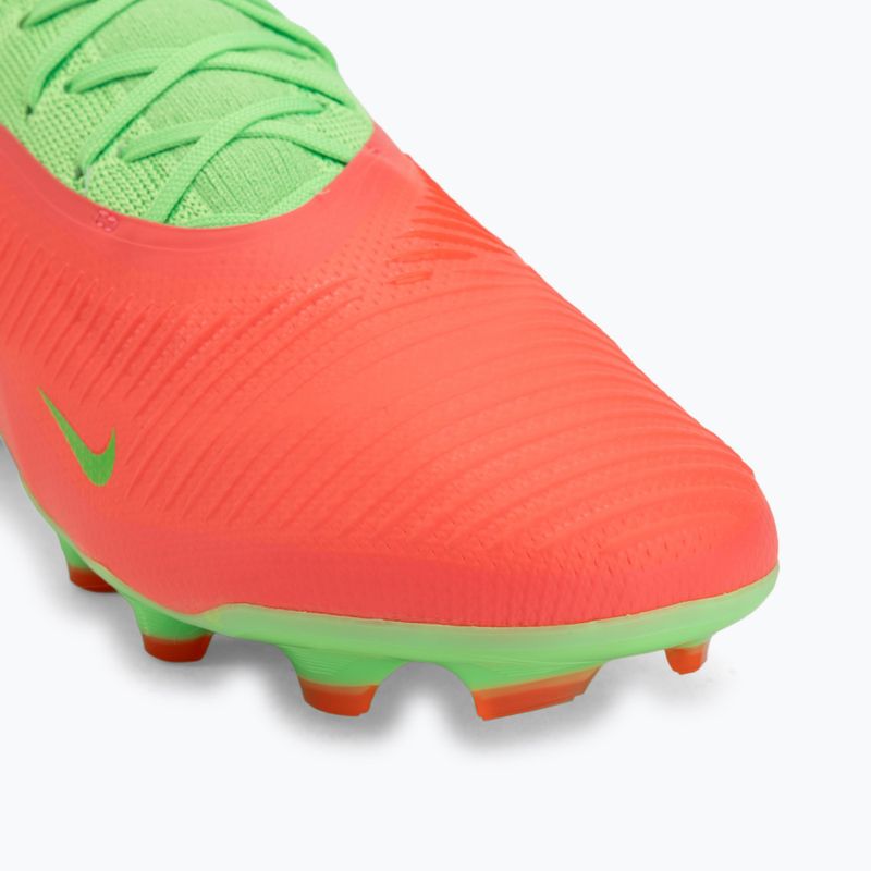 Men's football boots Nike Phantom 6 Low Pro Erling Haaland FG hot punch/green strike/black 7