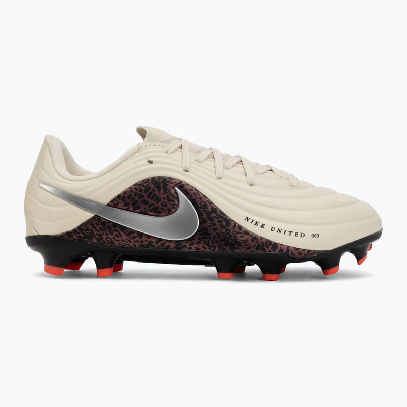 Children's football boots Nike United Jr. Tiempo Maestro Academy MG fossil/burgundy crush/metallic silver 2