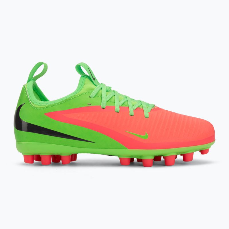 Children's football boots Nike Jr. Phantom 6 Academy Erling Haaland AG hot punch/green strike/black 2
