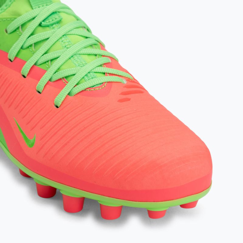 Children's football boots Nike Jr. Phantom 6 Academy Erling Haaland AG hot punch/green strike/black 7