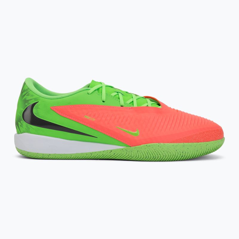 Men's football boots Nike Phantom 6 Low Academy Erling Haaland IN hot punch/green strike/black 2