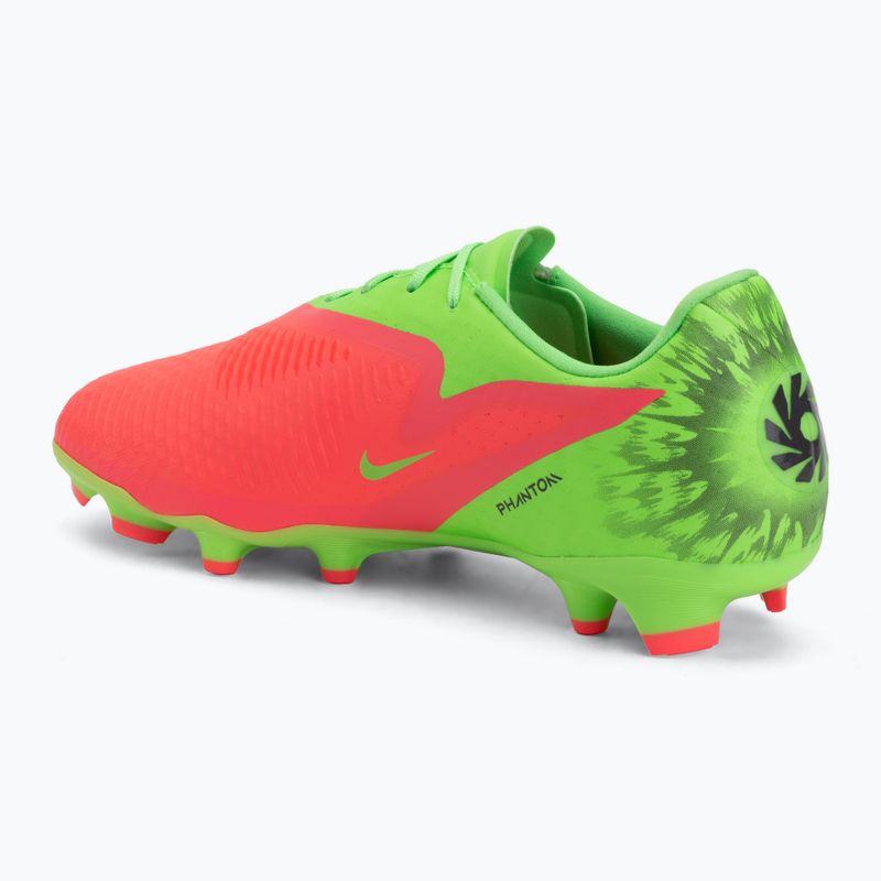 Men's football boots Nike Phantom 6 Low Academy Erling Haaland FG hot punch/green strike/black 3