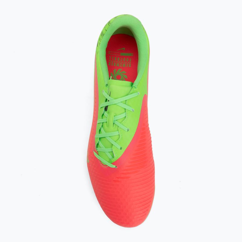 Men's football boots Nike Phantom 6 Low Academy Erling Haaland FG hot punch/green strike/black 5