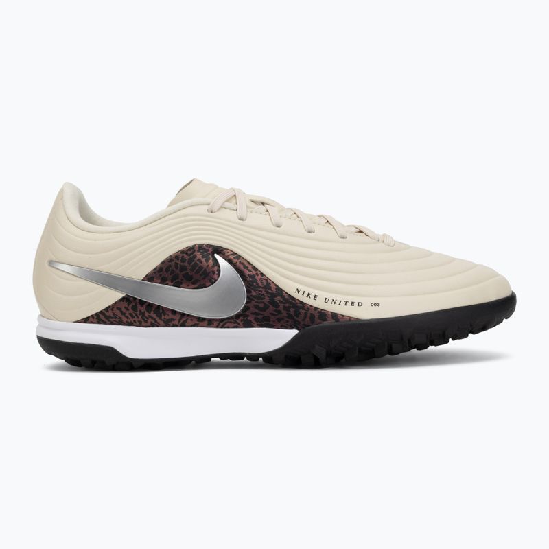 Men's football boots Nike United Tiempo Maestro Academy TF fossil/burgundy crush/metallic silver 2