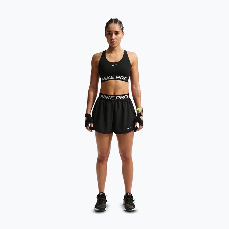Women's training shorts Nike Pro 2in1 black/white 2