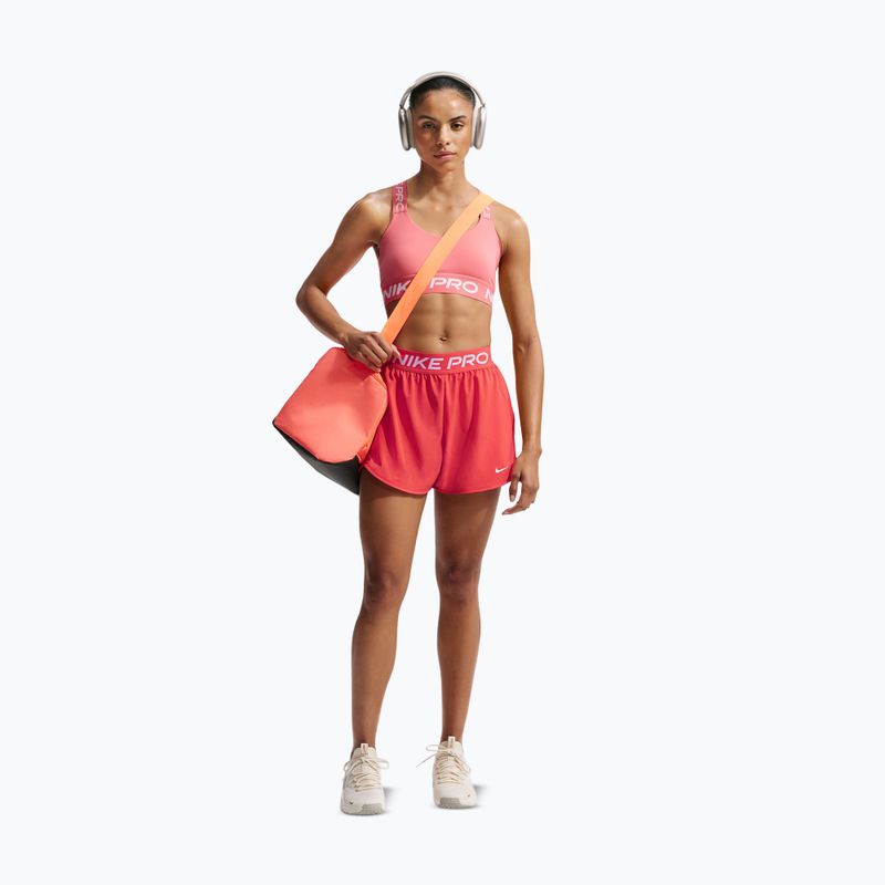 Women's training shorts Nike Pro 2in1 light crimson/white 2