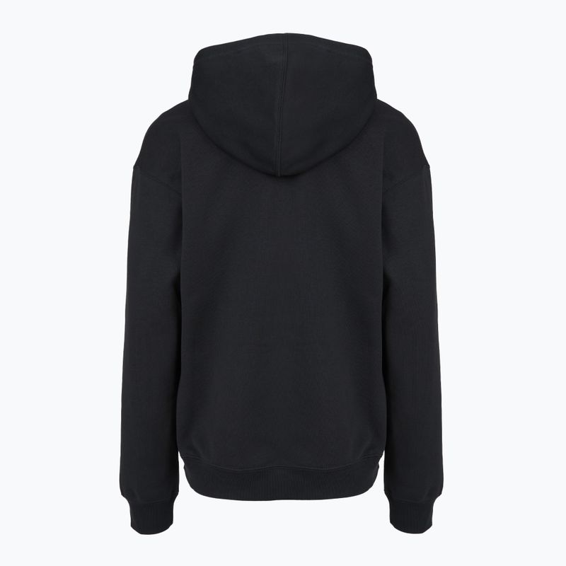Women's sweatshirt Jordan Fleece Hoodie black/gym red 7