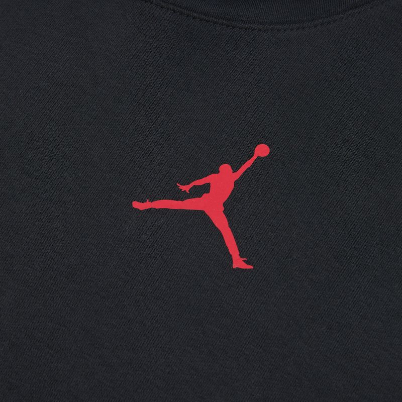 Women's sweatshirt Jordan Fleece Hoodie black/gym red 8
