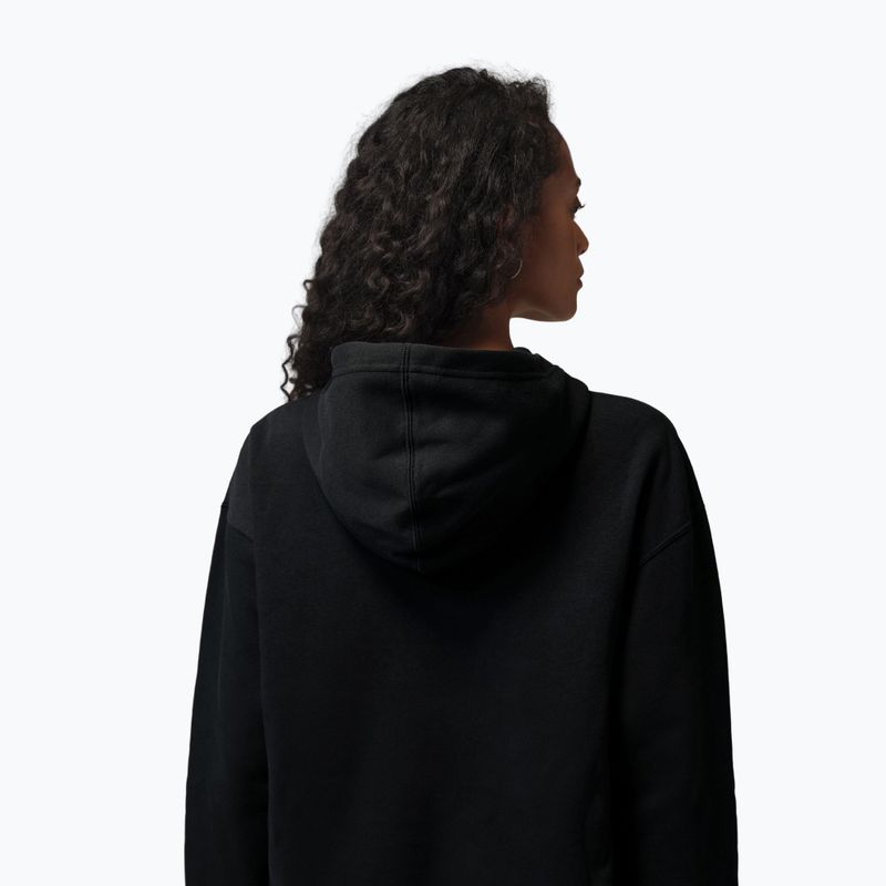 Women's sweatshirt Jordan Fleece Hoodie black/gym red 3
