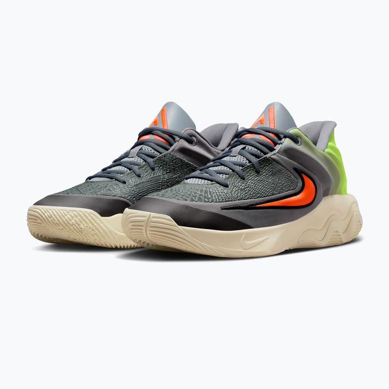 Men's basketball shoes Nike Giannis Immortality 4 cool grey/volt/total crimson 3