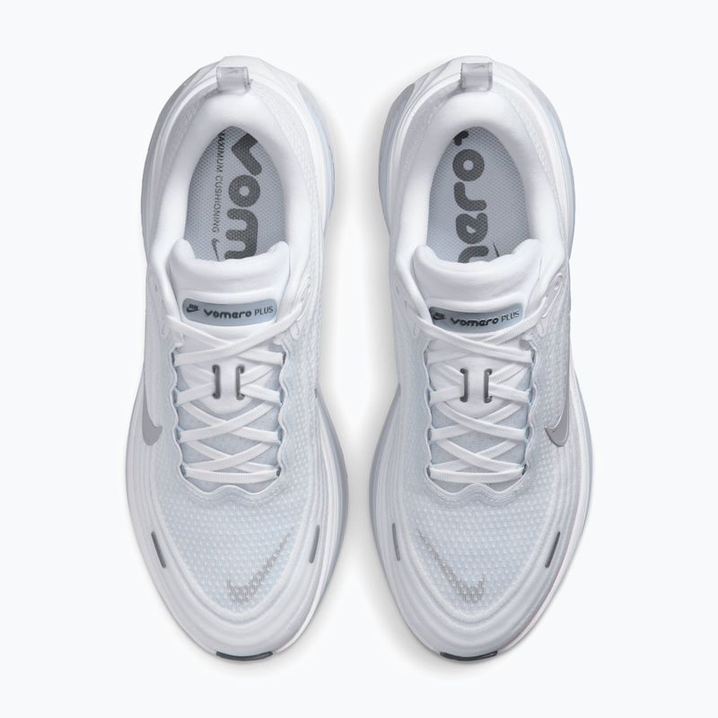 Men's running shoes Nike Vomero Plus white/hydrogen blue/cool grey/grey fog 4