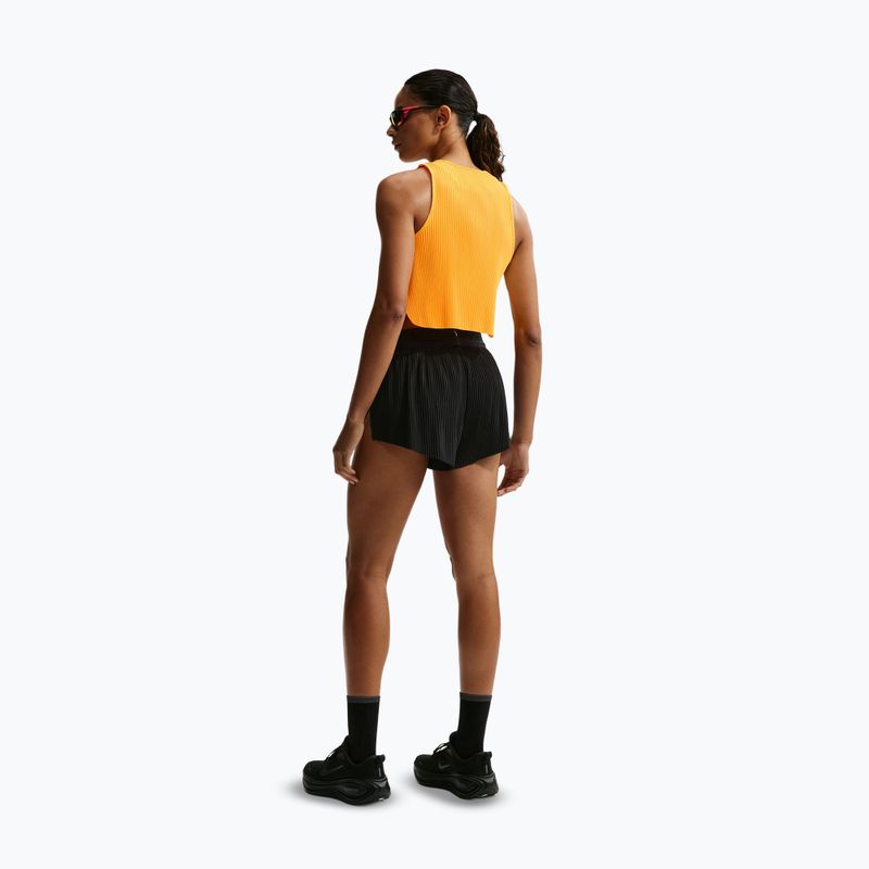 Women's running top Nike AeroSwift Dri-Fit ADV Cropped Tank Top laser orange/black 3