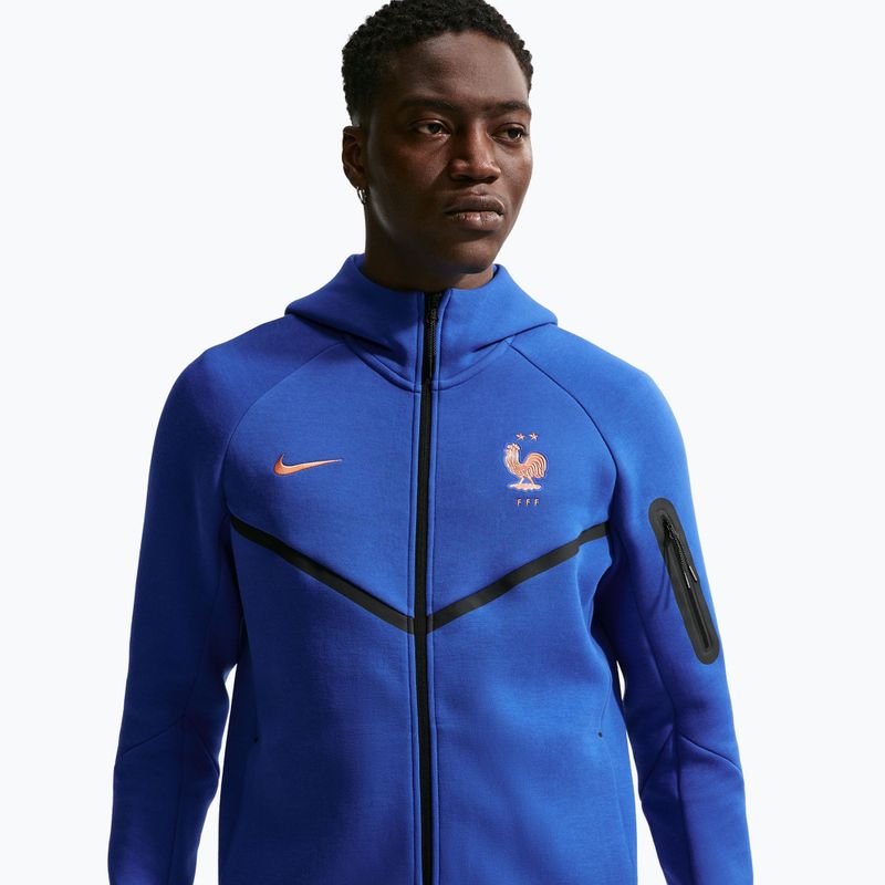 Men's sweatshirt Nike FFF Tech Fleece Windrunner Full Zip game royal/metallic copper 4