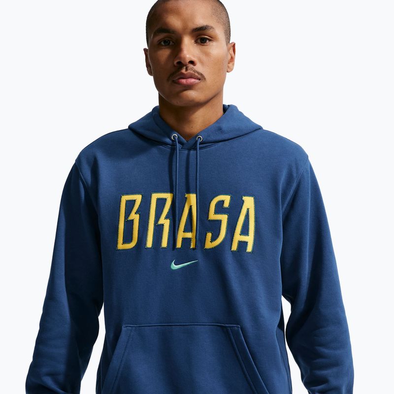 Men's sweatshirt Nike Brazil Club coastal blue/light mint 4