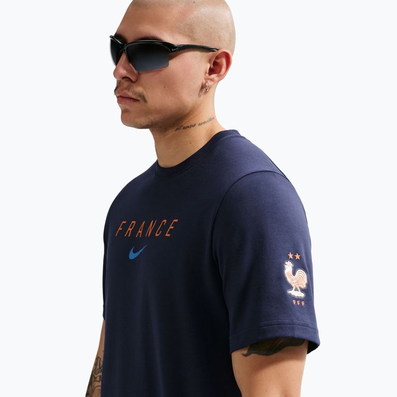 Men's football shirt Nike FFF Primary blackened blue/game royal 5