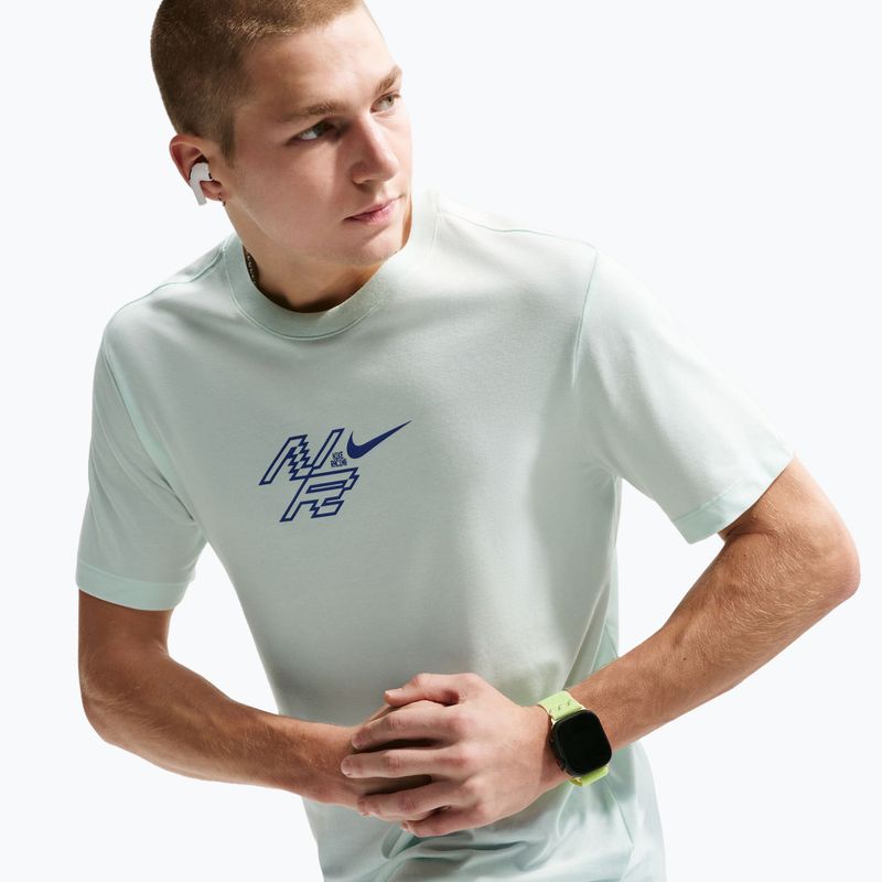 Men's running T-shirt Nike AeroSwift Dri-Fit barely green/lapis 6