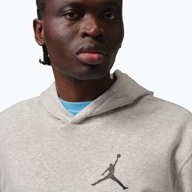 Men's sweatshirt Nike Jordan Pullover Hoodie grey heather/black 4