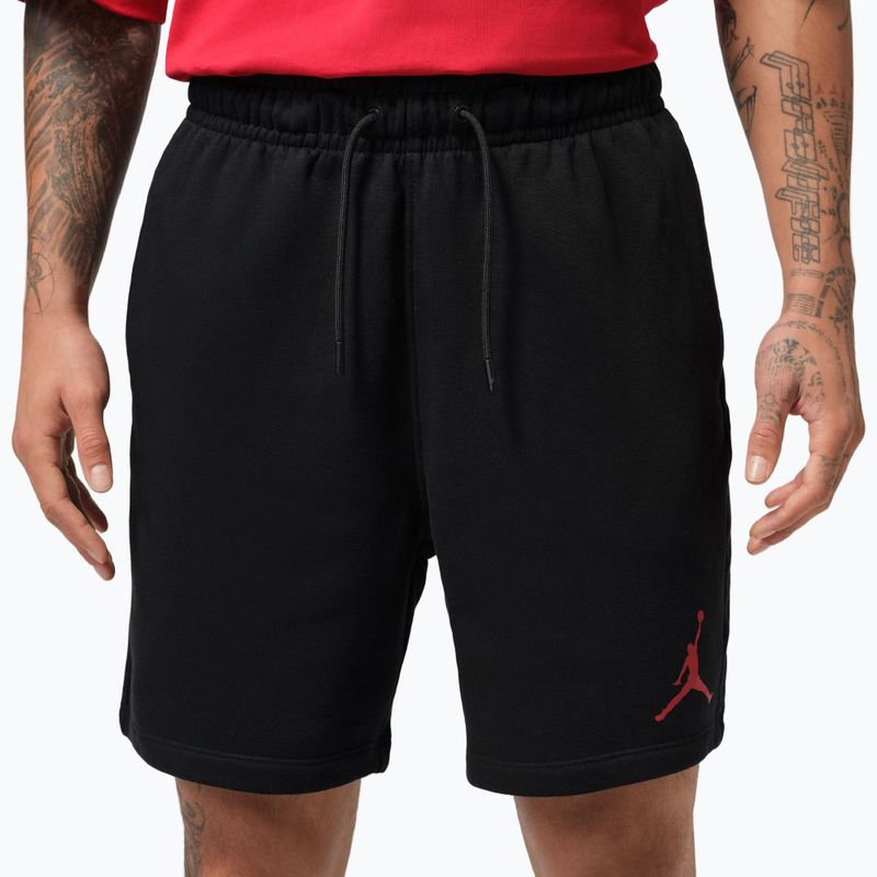 Men's shorts Jordan Fleece black/gym red 4