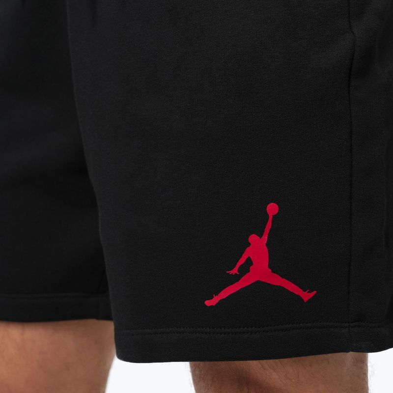 Men's shorts Jordan Fleece black/gym red 8