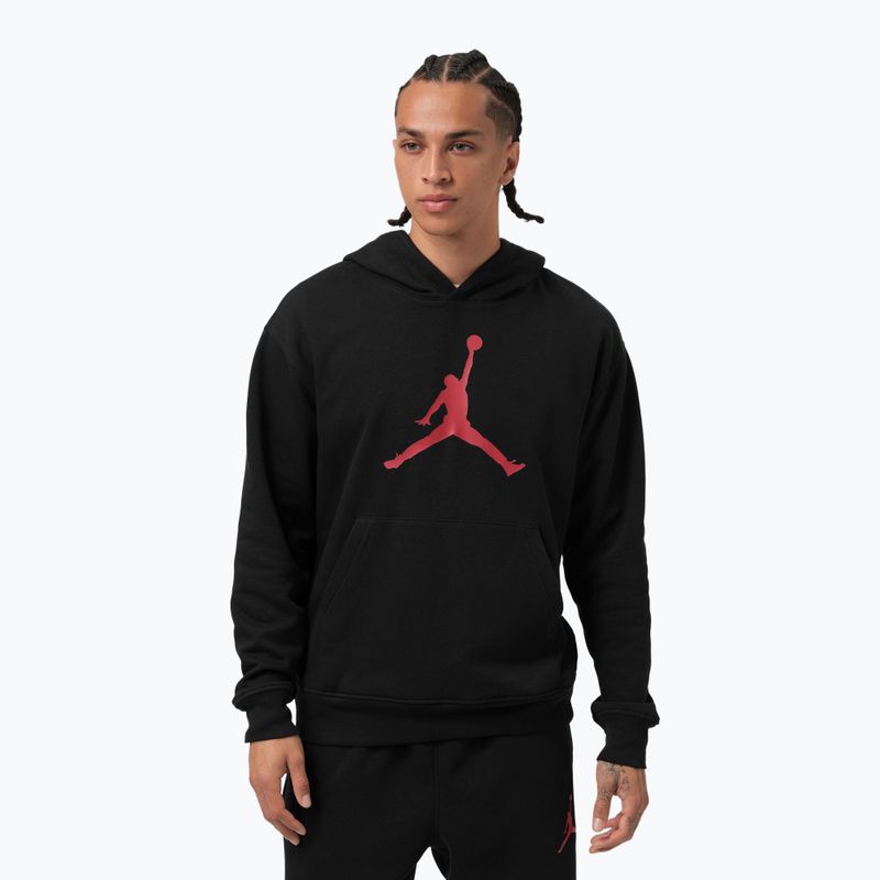 Men's sweatshirt Jordan Pullover Hoodie black/gym red