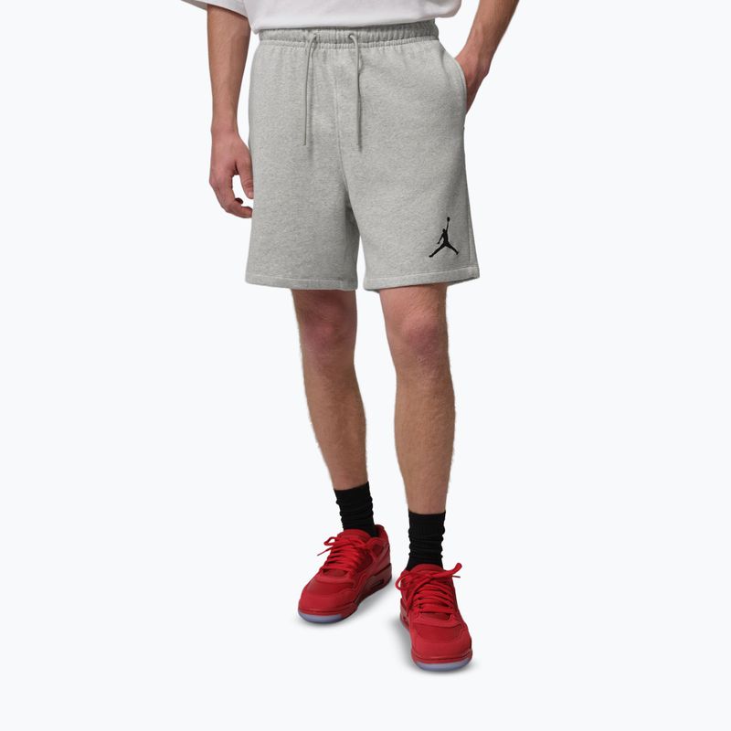 Men's shorts Jordan Fleece grey heather/black