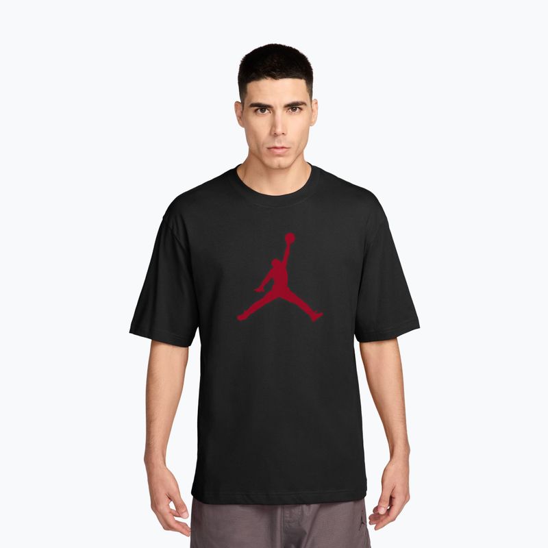 Men's T-shirt Nike Jordan black/gym red