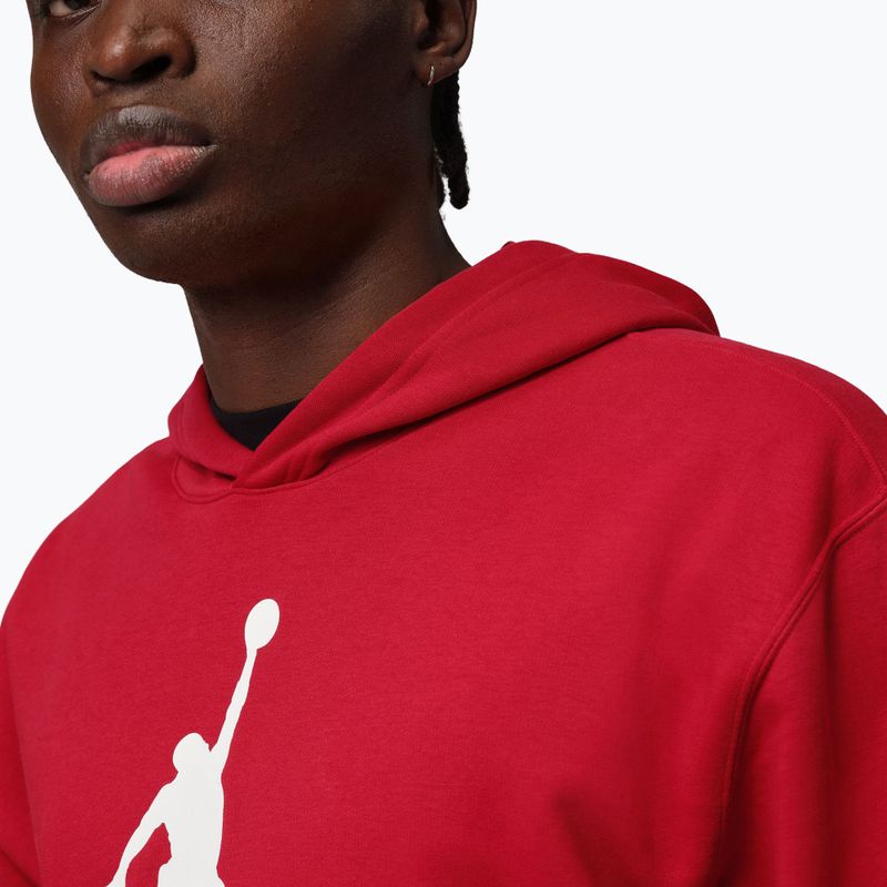 Men's sweatshirt Nike Jordan Pullover Hoodie gym red/white 5