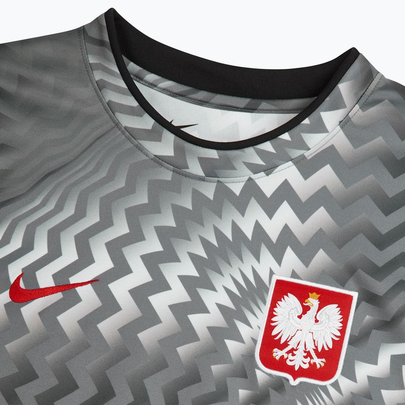Men's football shirt Nike Dri-Fit Poland Pre-Match 2026 pure platinum/cool grey 4