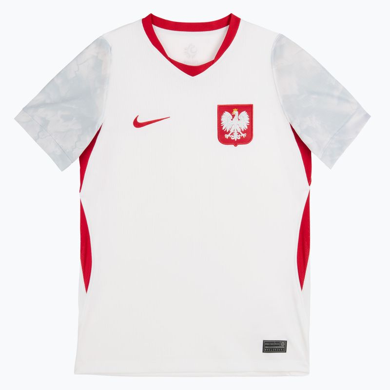 Children's football shirt Nike Dri-Fit Poland Stadium Home 2026 white/field silver 3