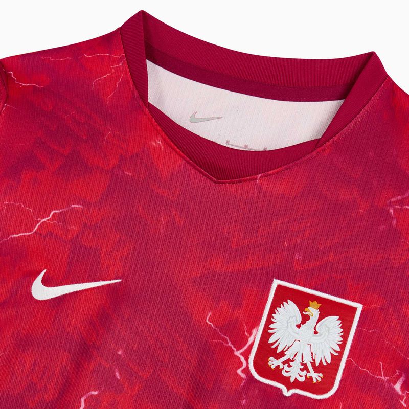 Women's football shirt Nike Dri-Fit Poland Stadium Away 2026 noble red/sport red 4