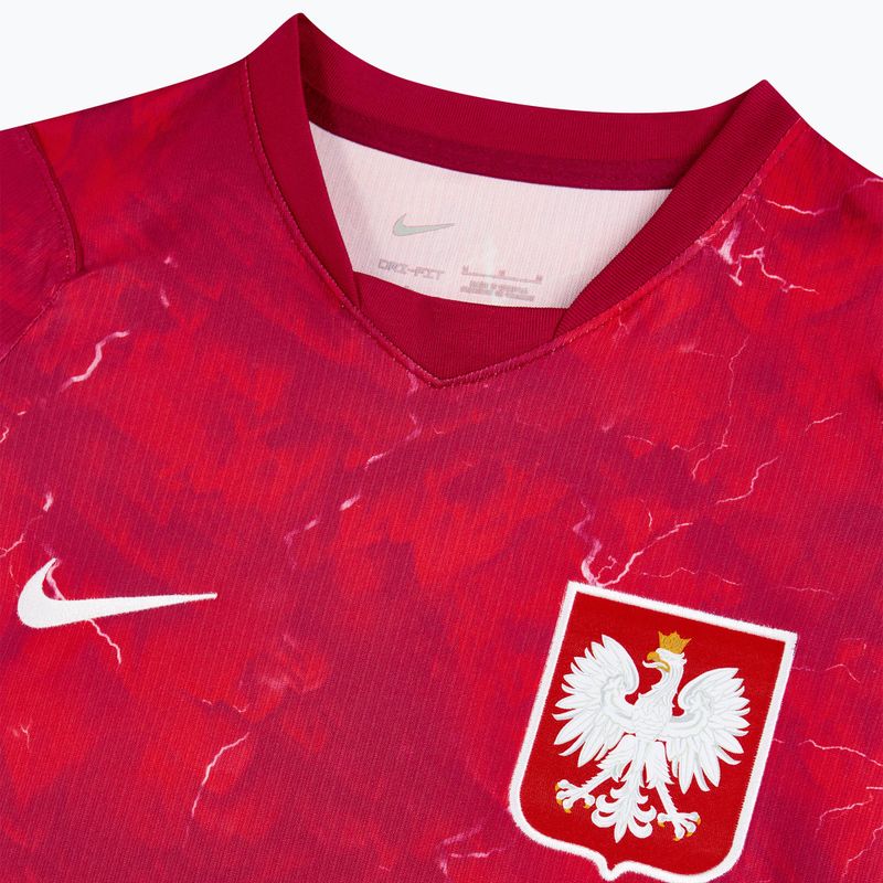 Men's football shirt Nike Dri-Fit Poland Stadium Away 2026 noble red/sport red 4